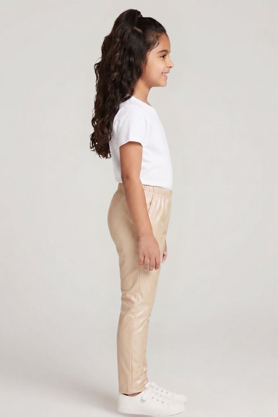 Gold Metallic Leggings