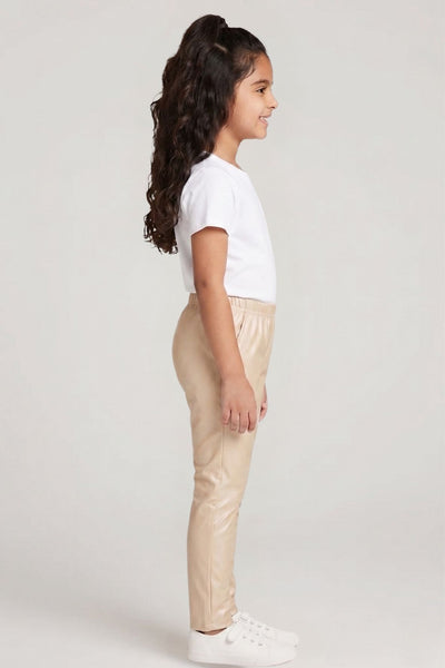 Gold Metallic Leggings