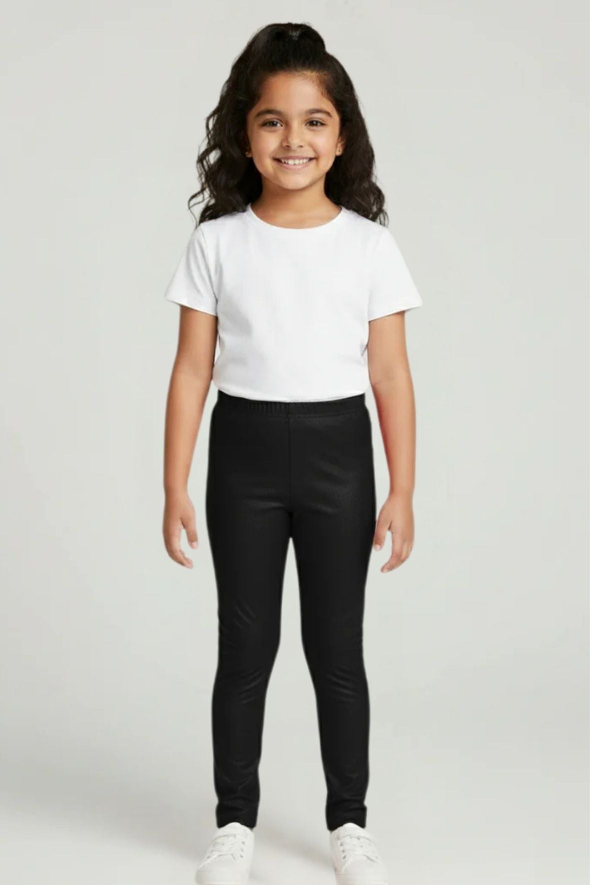 Black Metallic Leggings