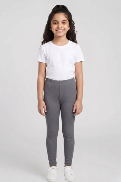 Grey Metallic Leggings