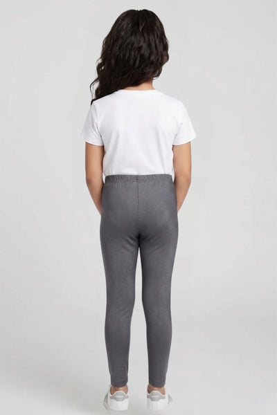 Grey Metallic Leggings