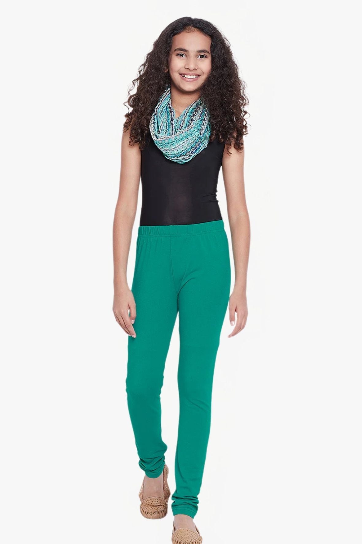 Rama Green Colour Leggings
