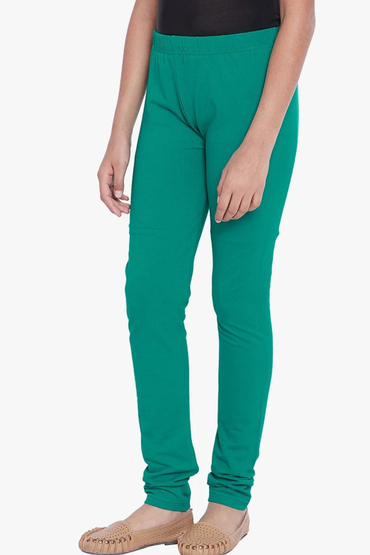 Rama Green Colour Leggings