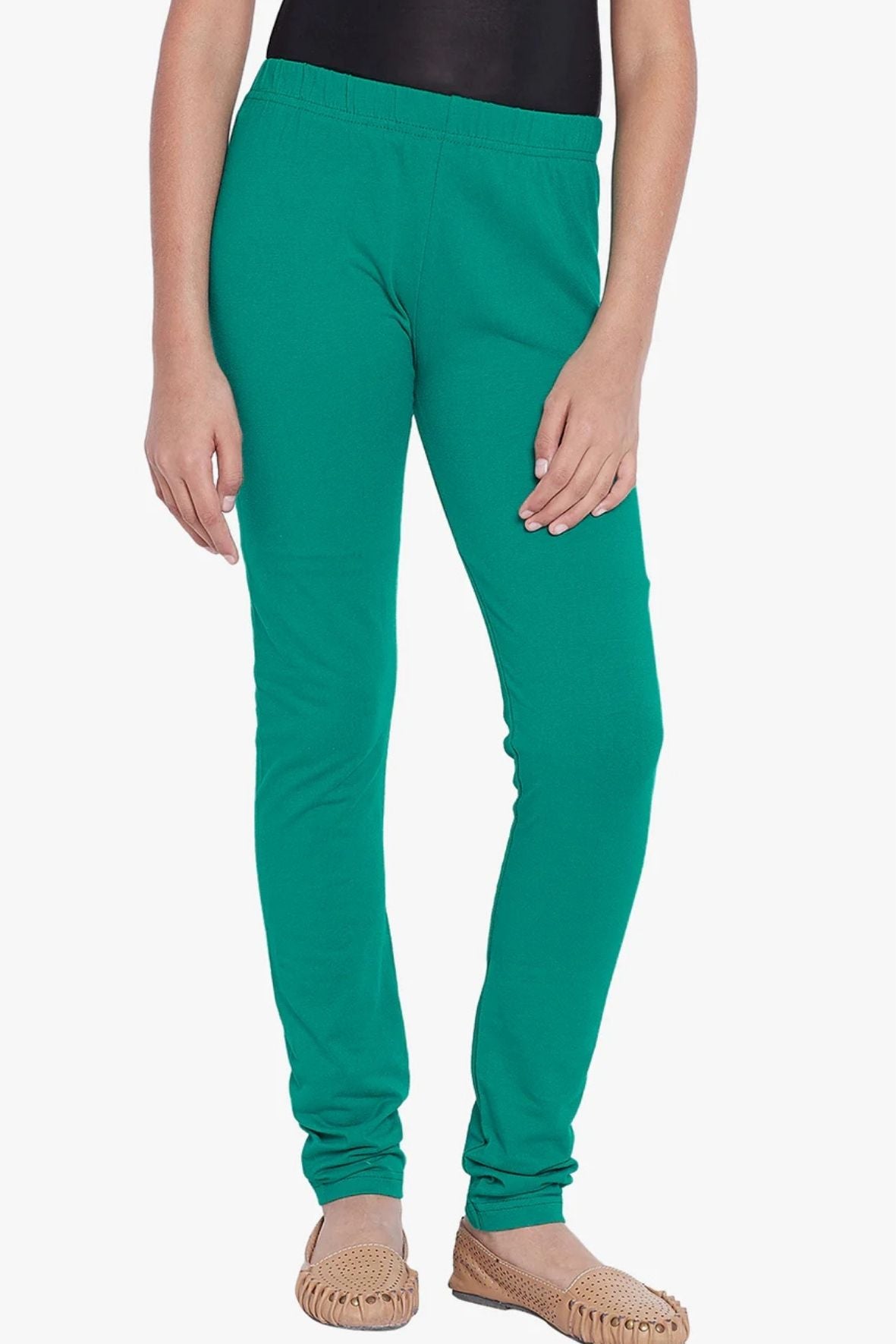 Rama Green Colour Leggings