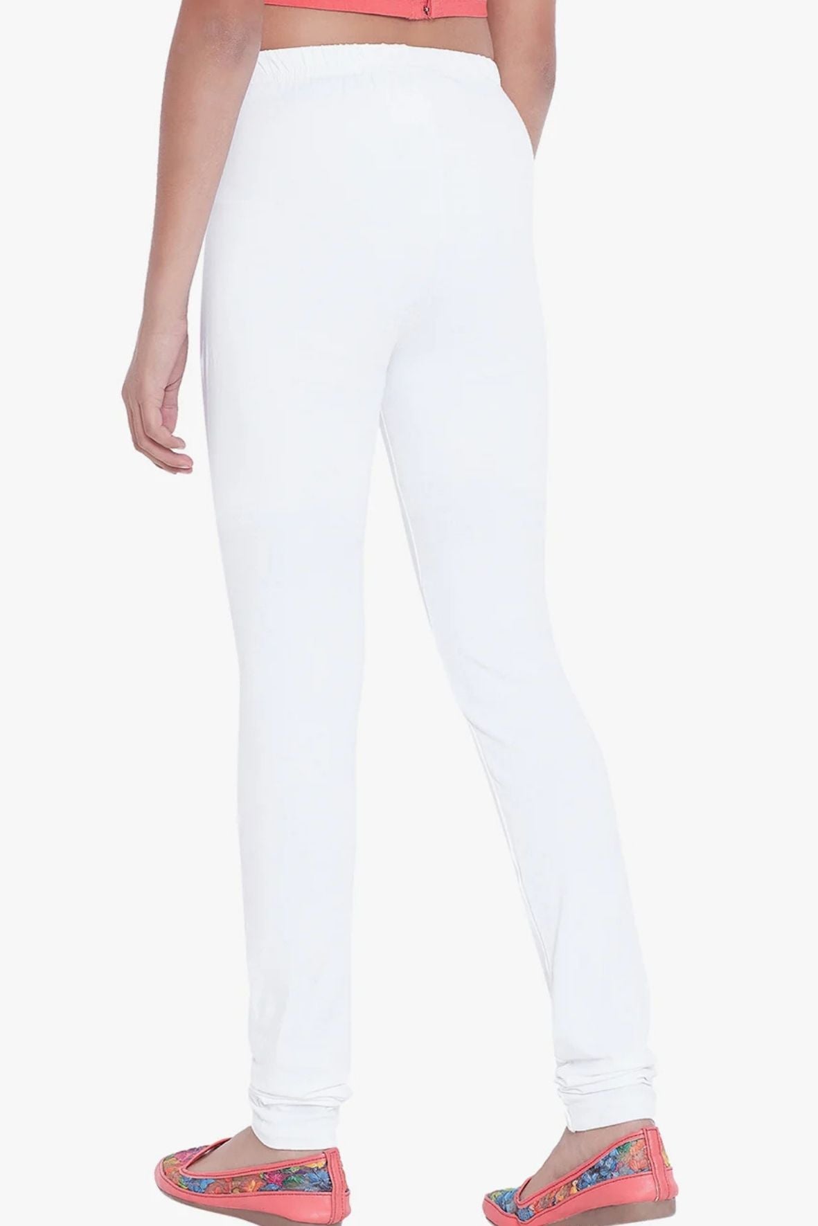 White Colour Leggings