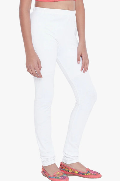 White Colour Leggings