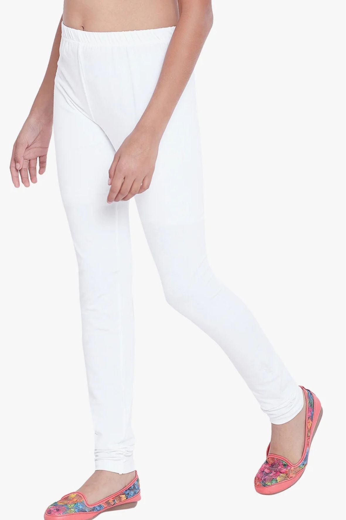 White Colour Leggings