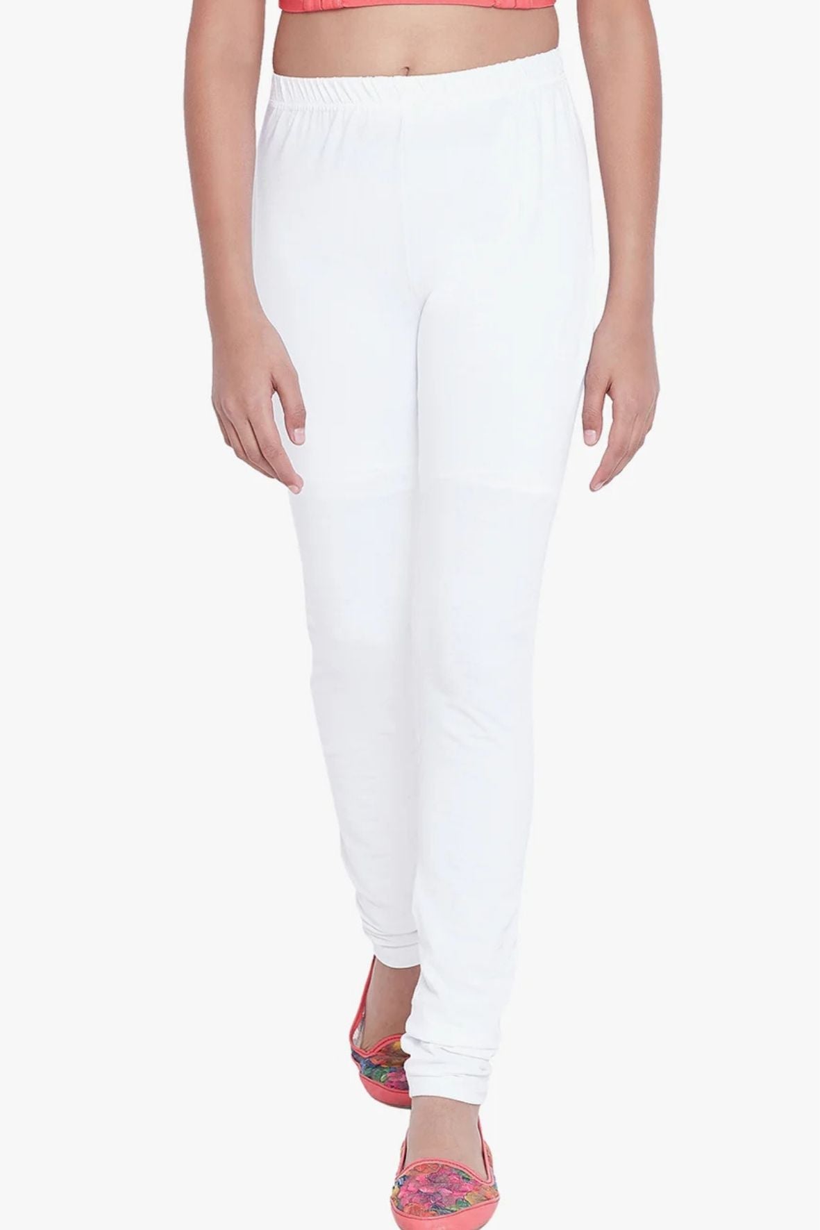 White Colour Leggings