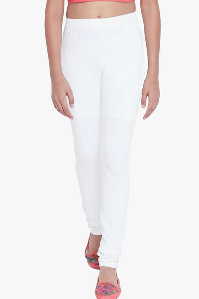 White Colour Leggings