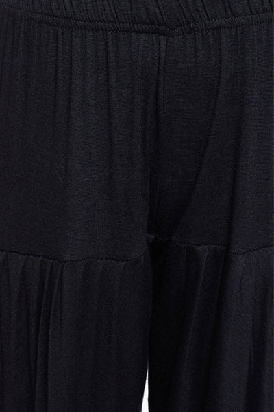 Black Viscose Dhoti Pants