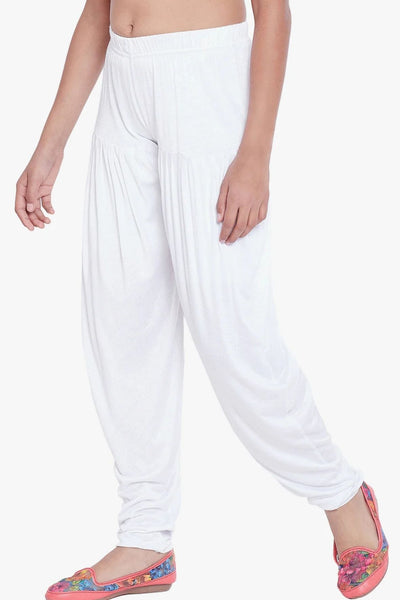 White Viscose Dhoti Pants