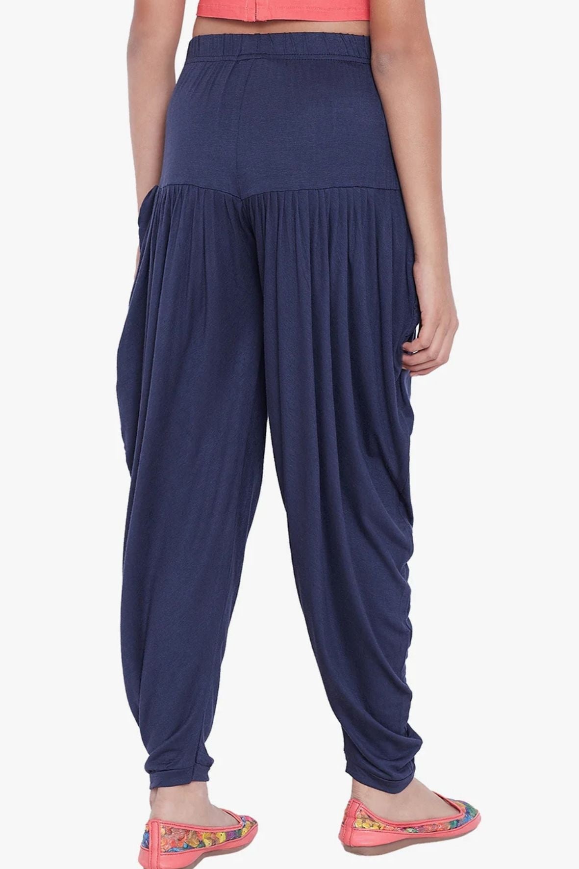 Navy Blue Viscose Dhoti Pants