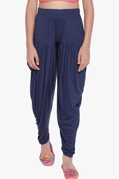 Navy Blue Viscose Dhoti Pants