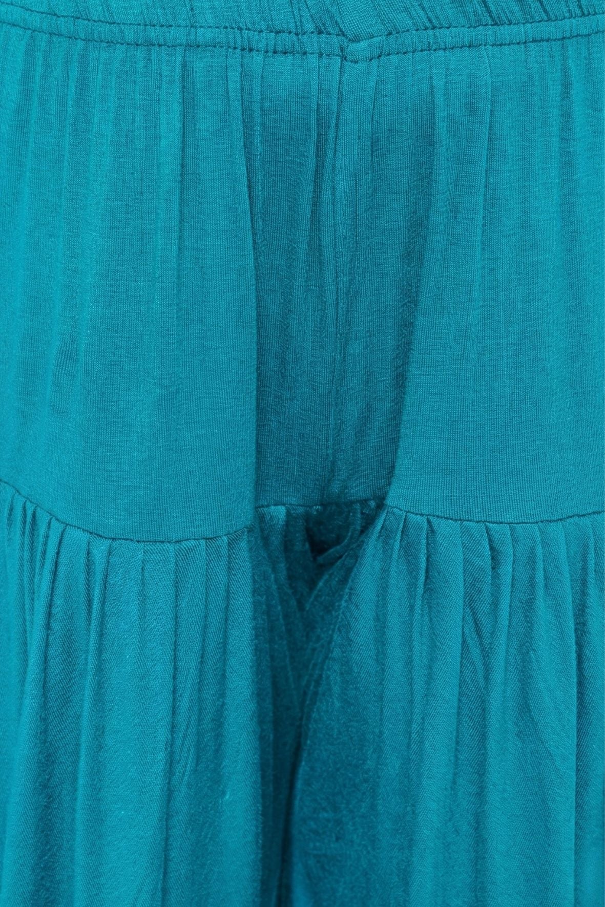 Turquoise Viscose Dhoti Pants