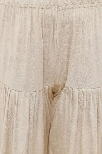 Cream Viscose Dhoti Pants