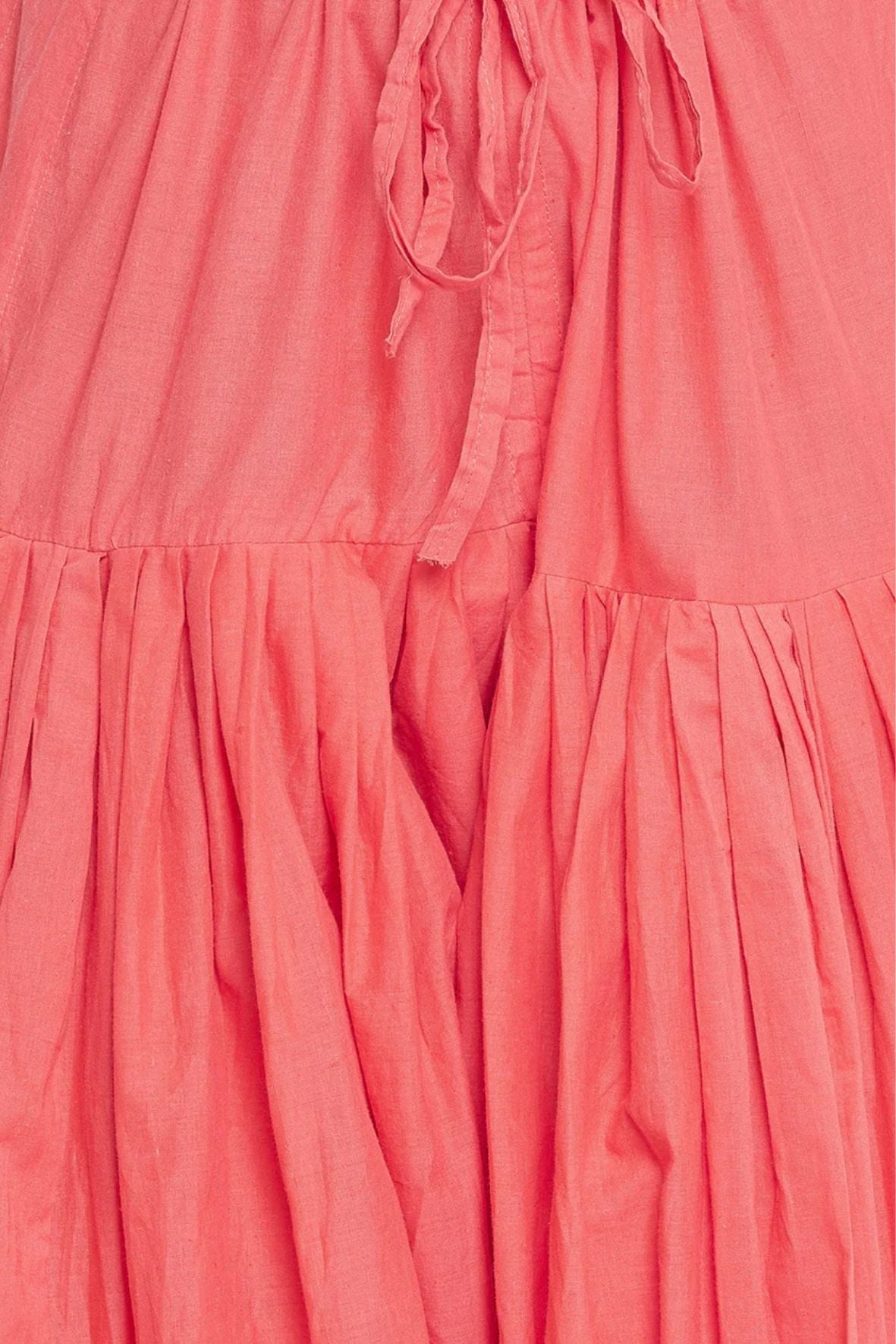 Peach Cotton Plain Patiala with Dupatta