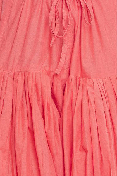 Peach Cotton Plain Patiala with Dupatta