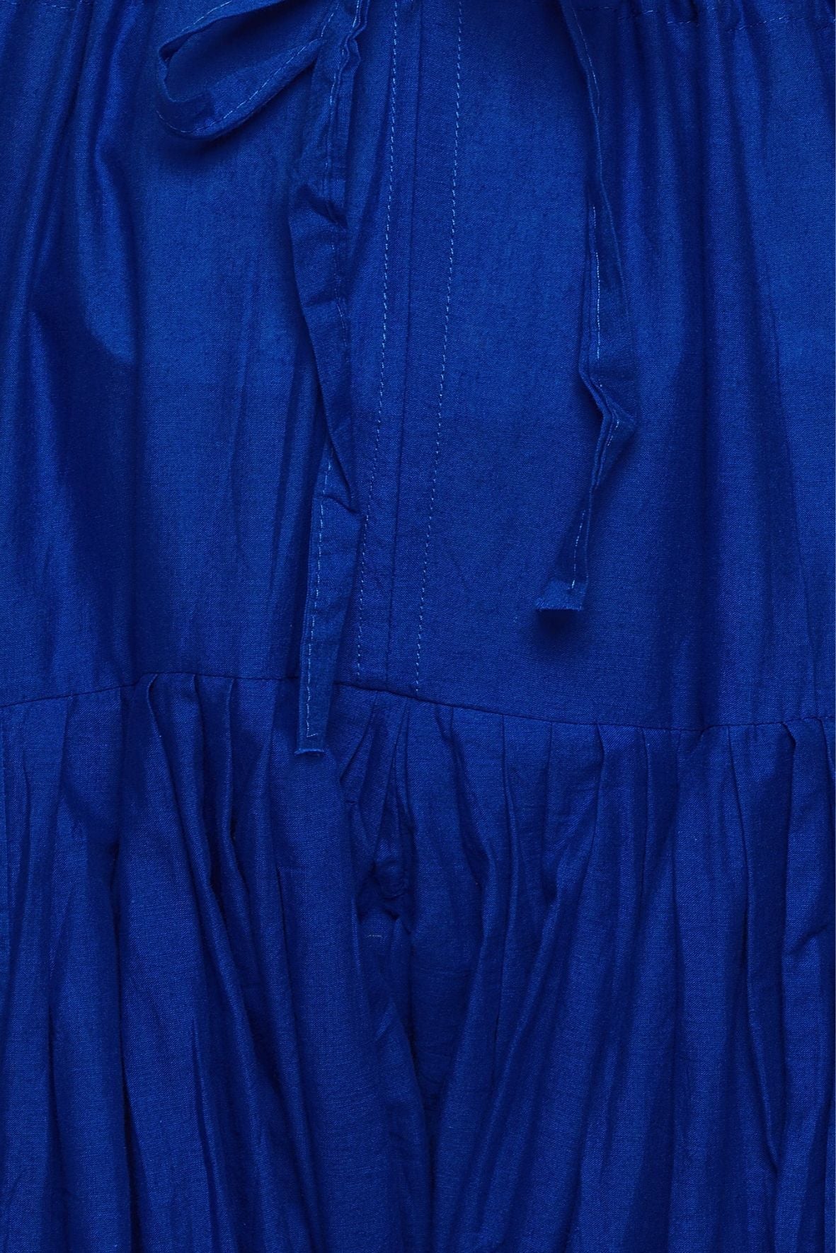 Royal Blue Cotton Plain Patiala with Dupatta