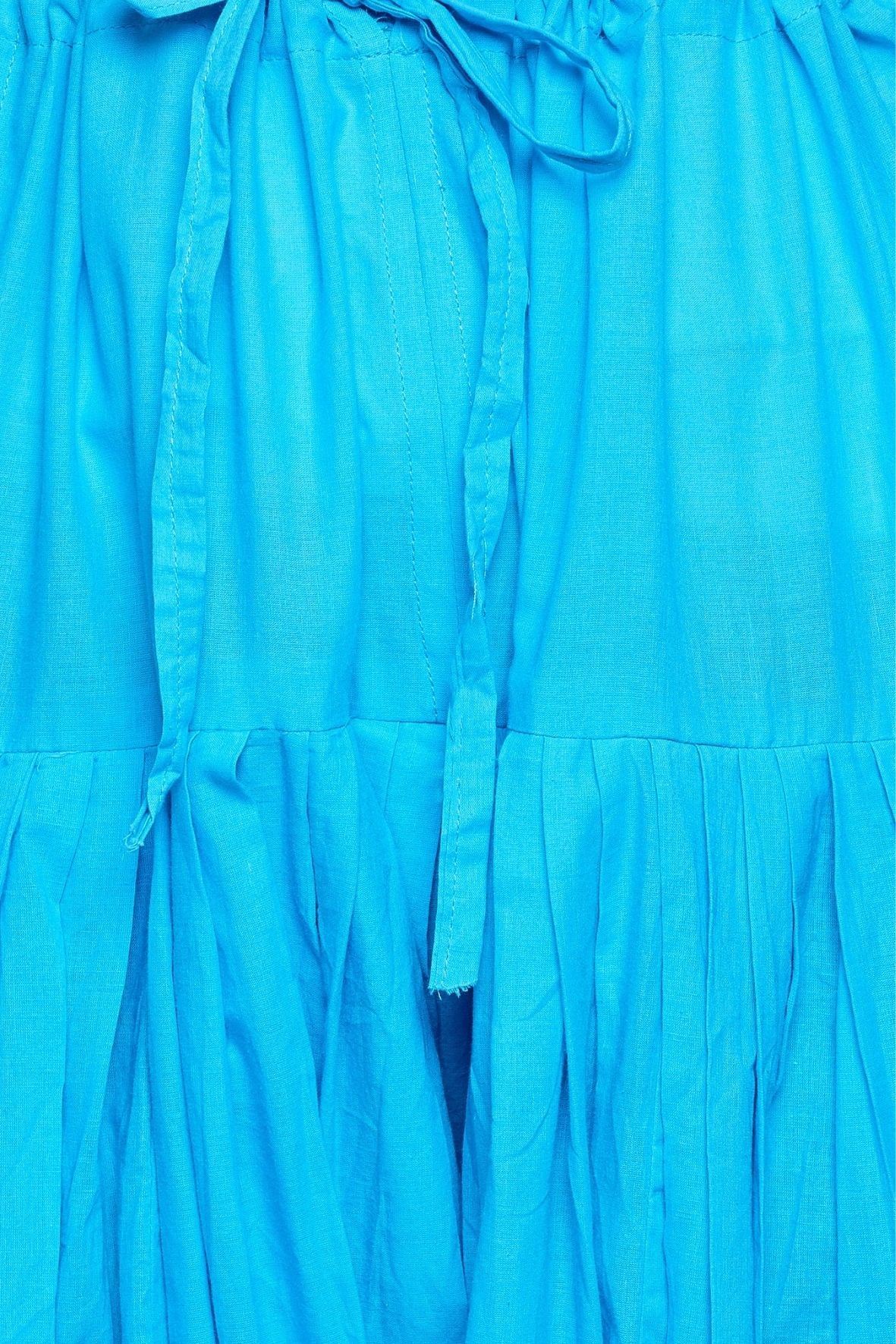 Sky Blue Cotton Pain Patiala with Dupatta