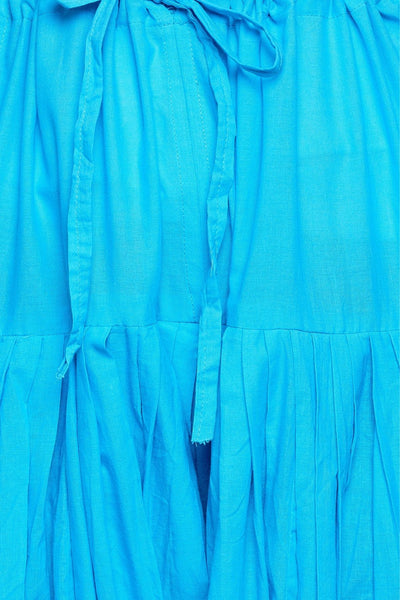 Sky Blue Cotton Pain Patiala with Dupatta