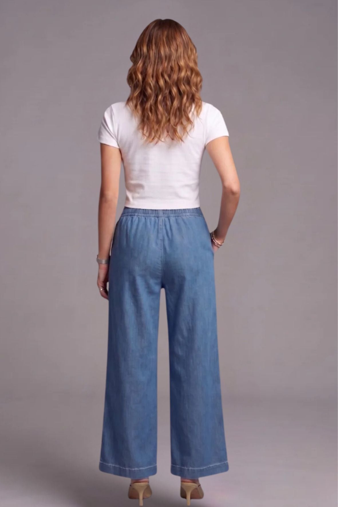 Stone Denim Palazzo