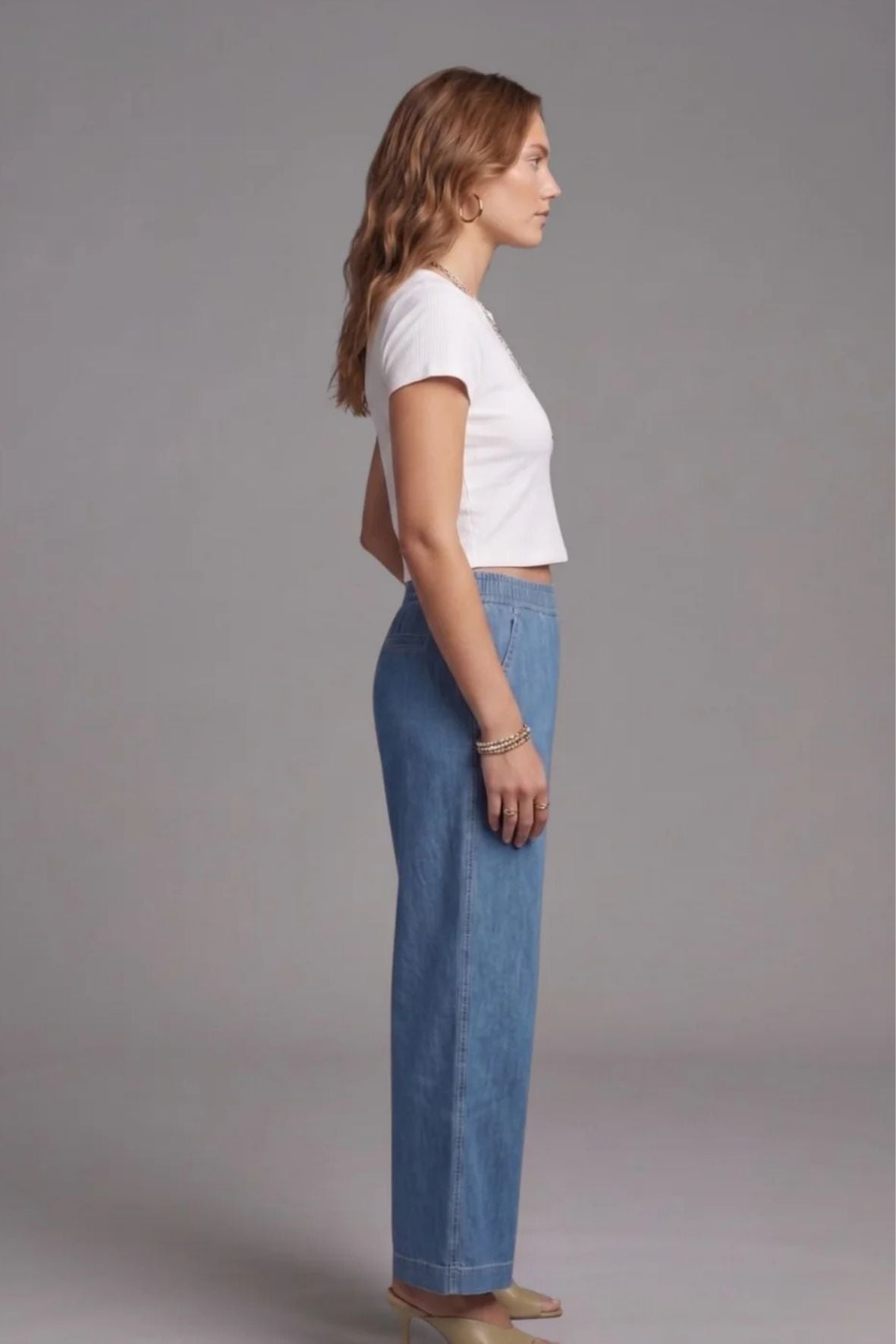 Stone Denim Palazzo