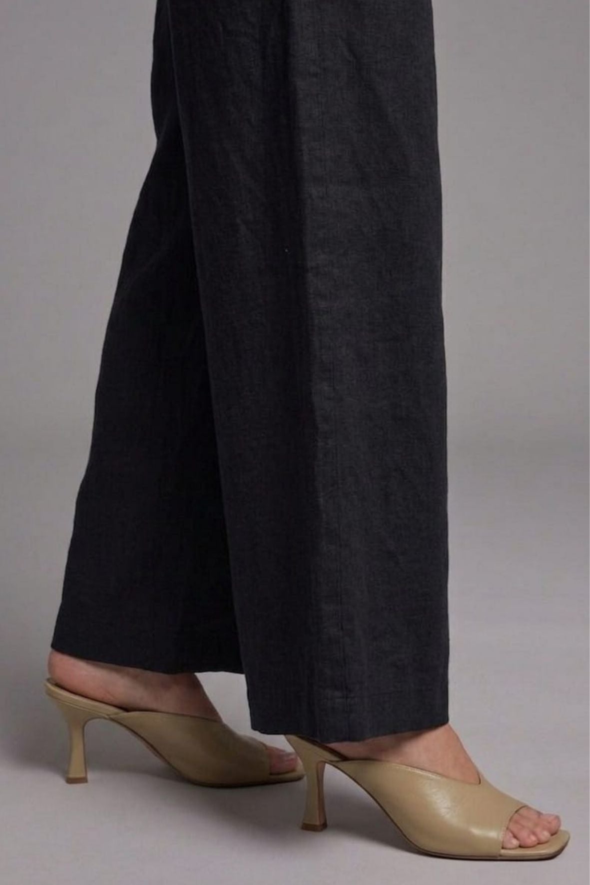 Black Denim Palazzo