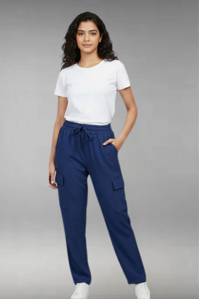 Women’s Navy Blue Cargo Pants