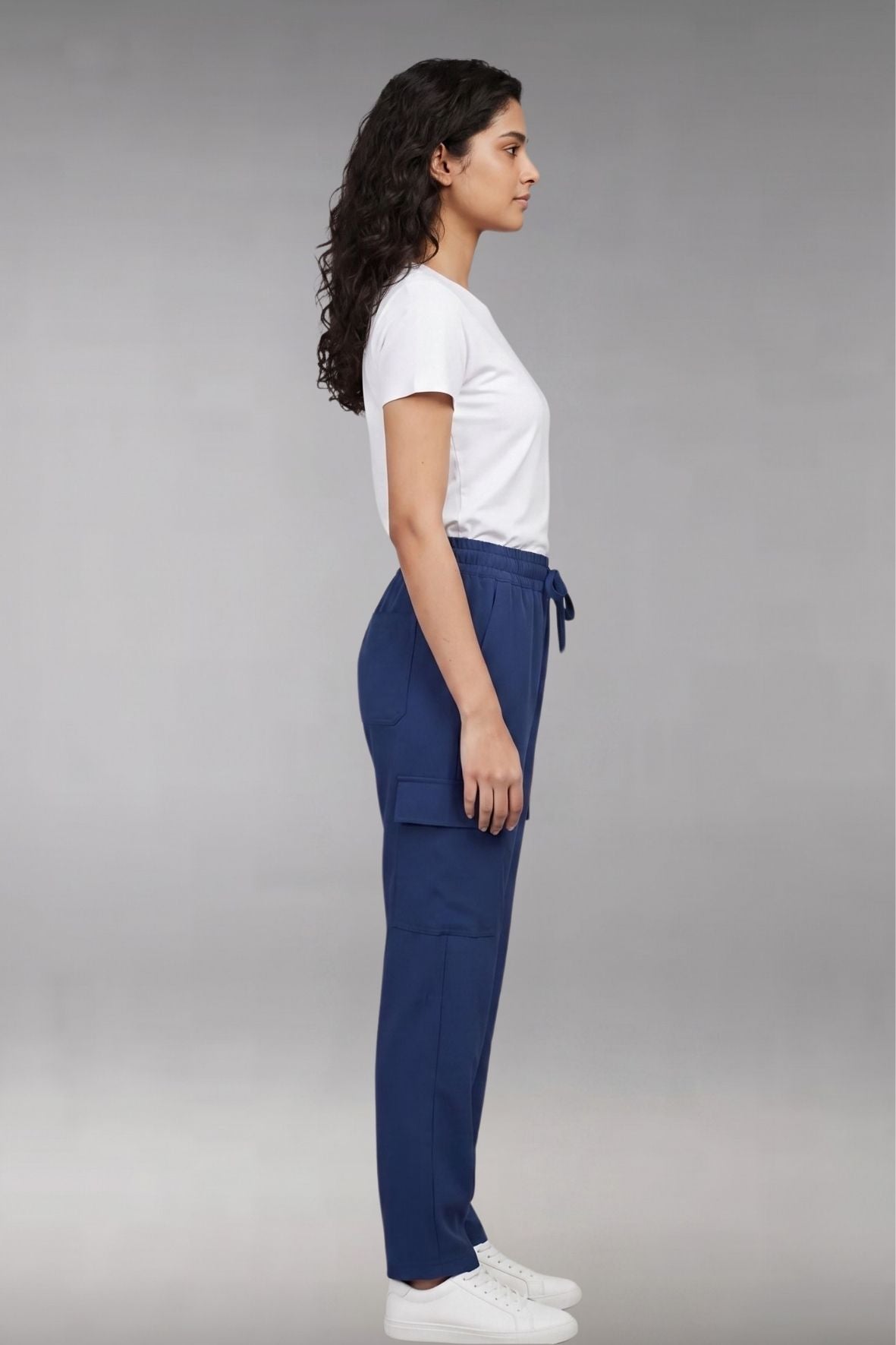Women’s Navy Blue Cargo Pants