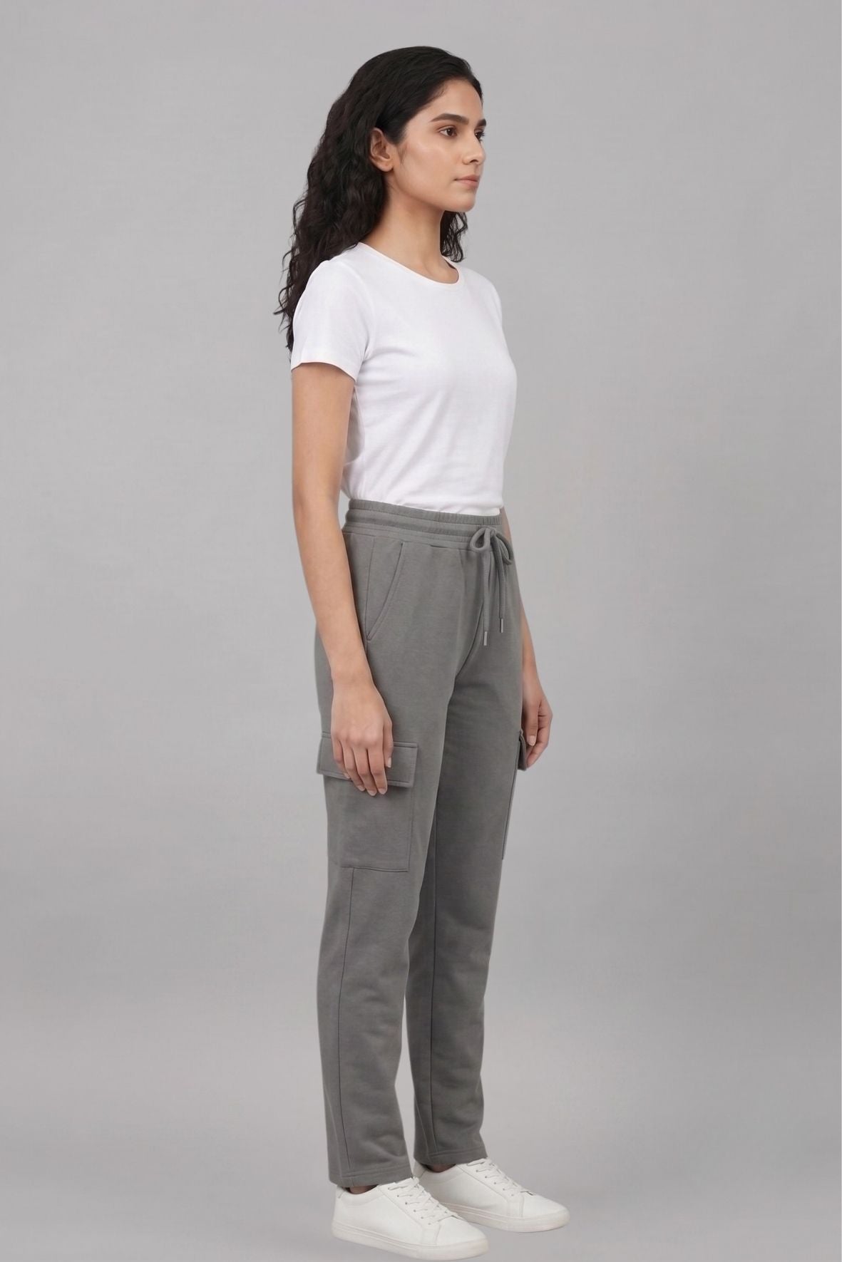 Women’s Grey Cargo Pants