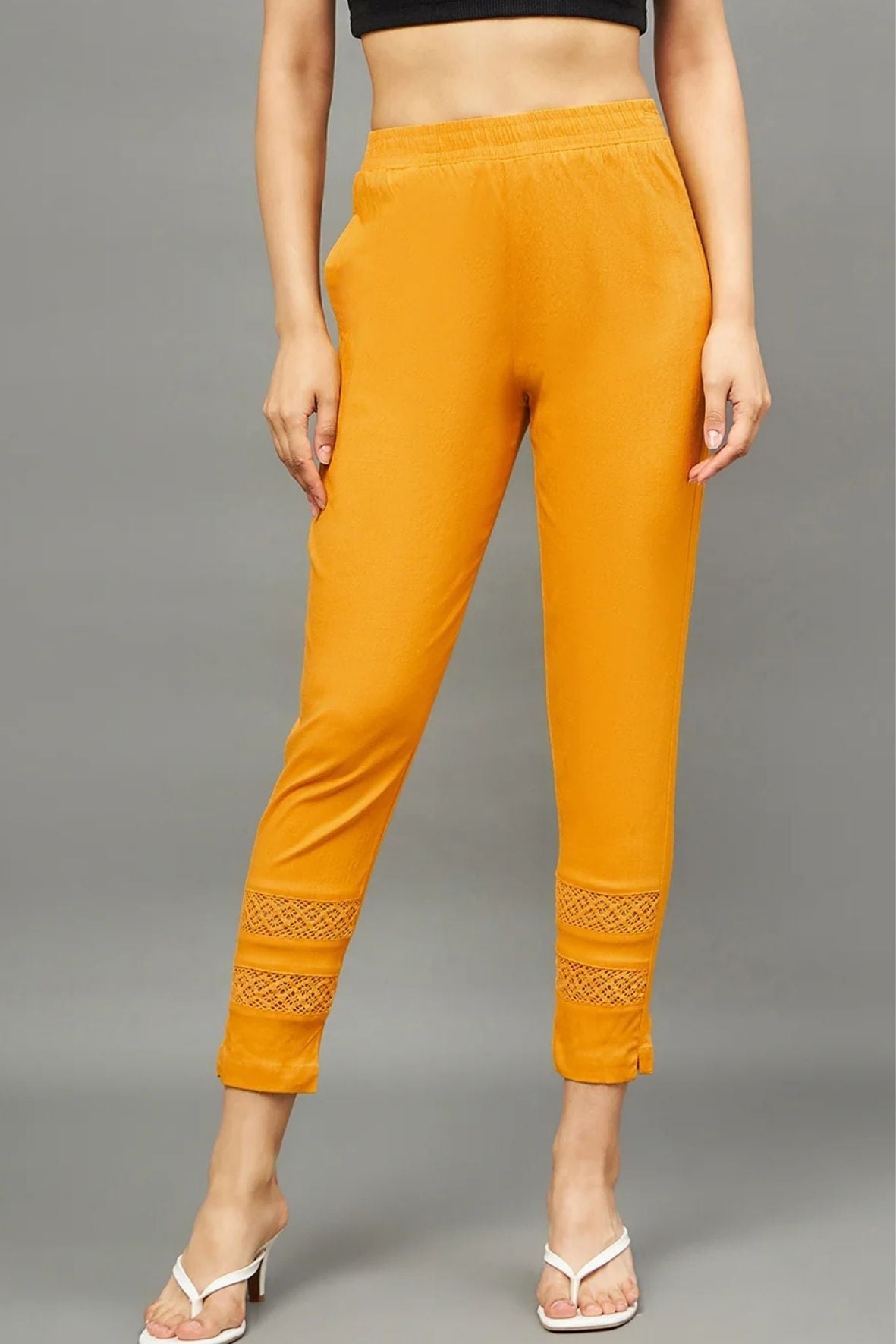Mustard Double Lace Pants