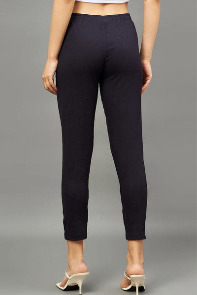 Navy Blue Double Lace Pants