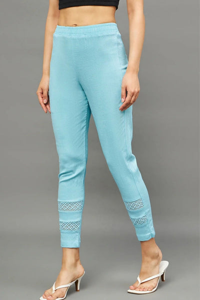 Sky Blue Double Lace Pant