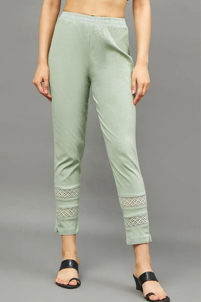 Pista Green Double Lace Pants