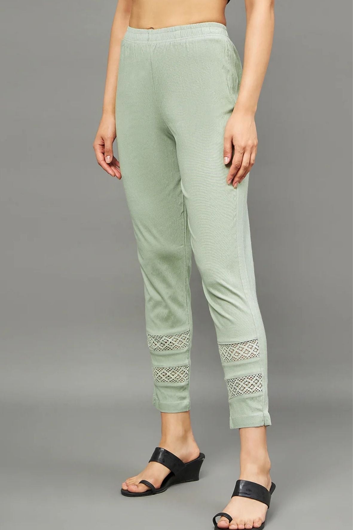 Pista Green Double Lace Pants