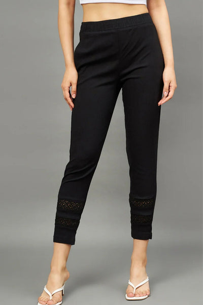 Black Double Lace Pants