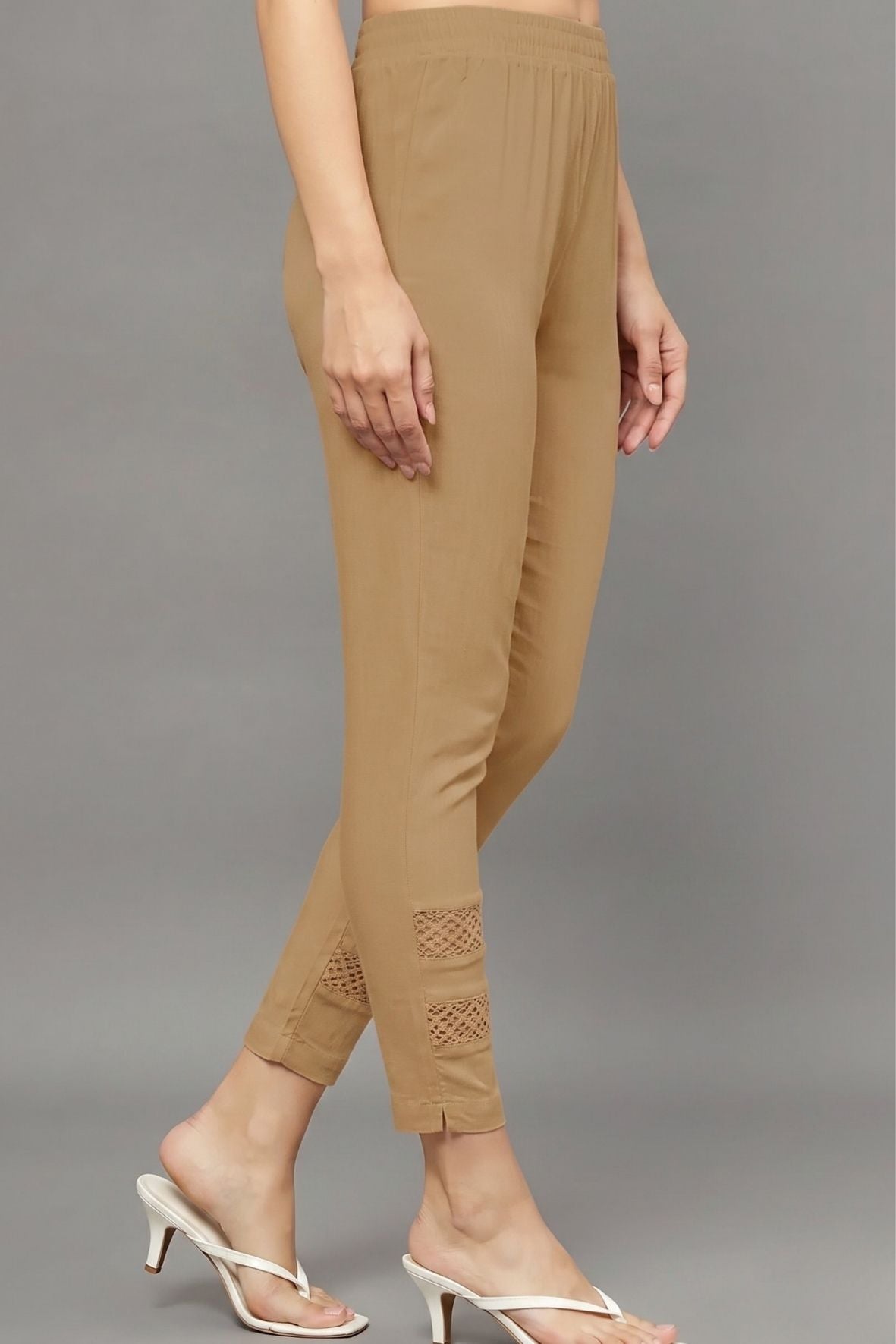 Brown Double Lace Pants