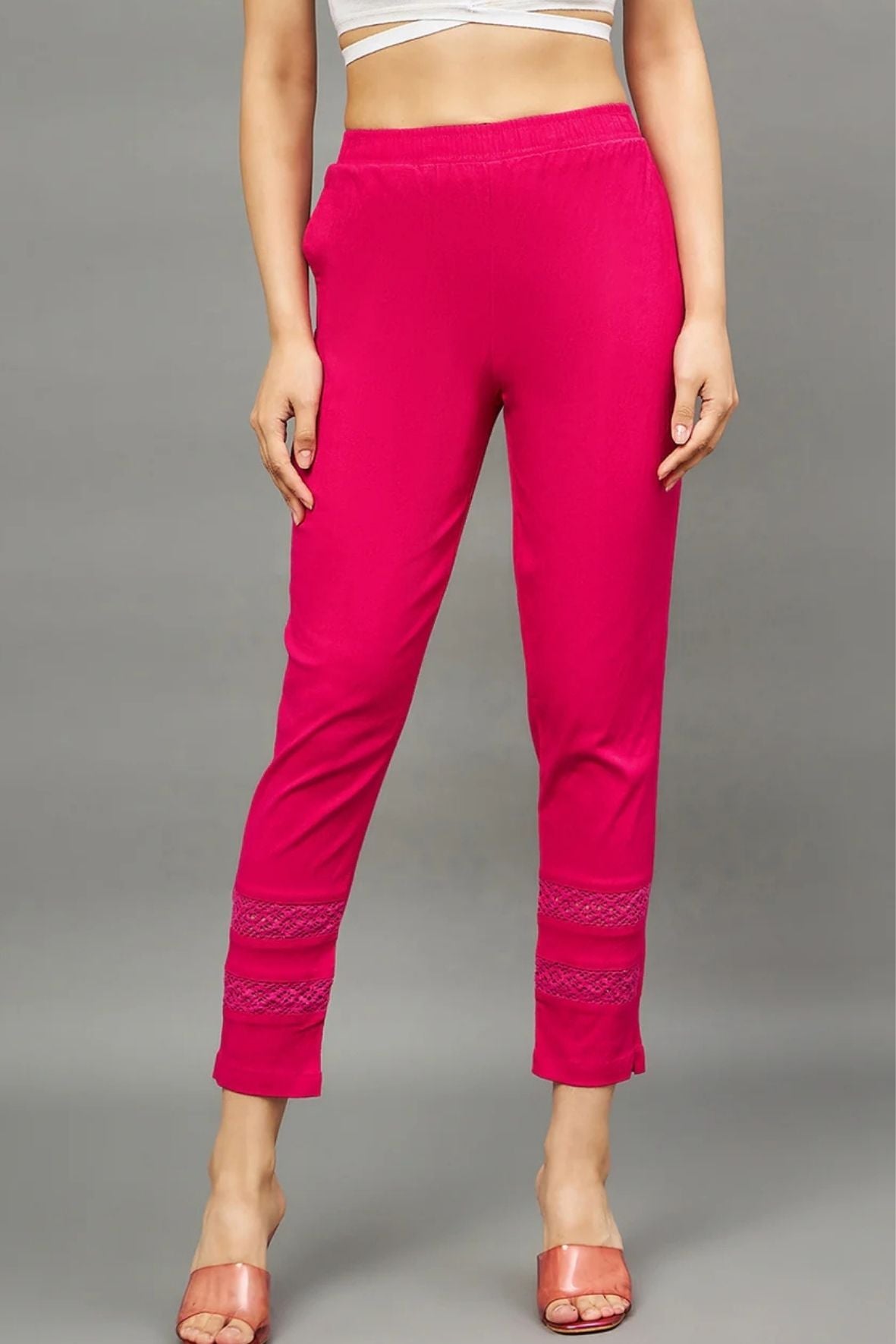 Pink Double Lace Pant