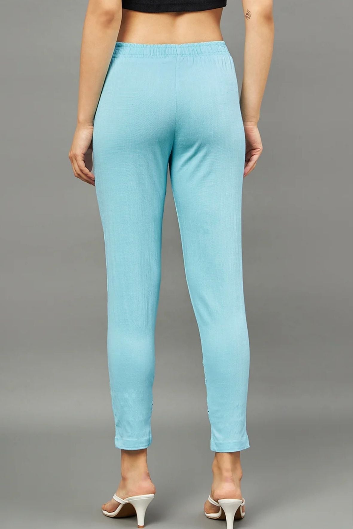 Sky Blue Double Lace Pant