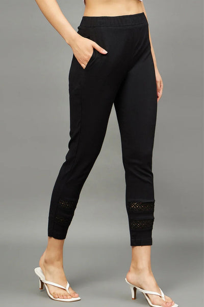 Black Double Lace Pants