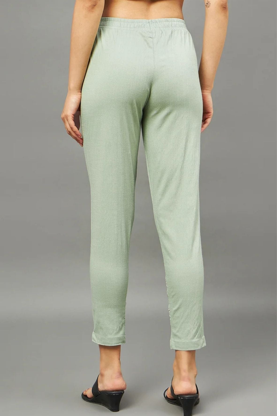 Pista Green Double Lace Pants