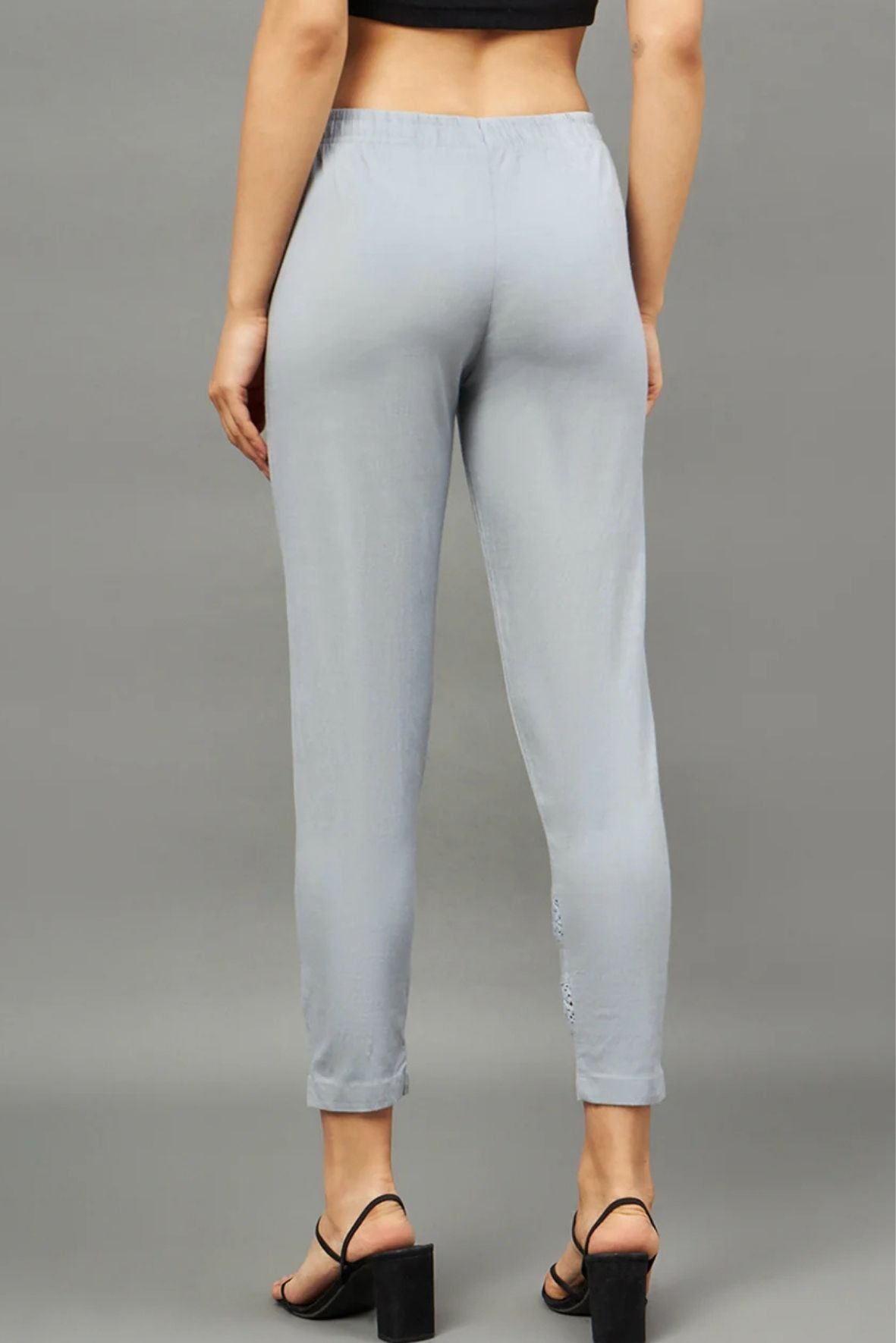 Light Grey Double Lace Pants