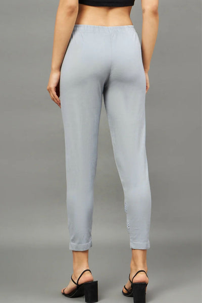 Light Grey Double Lace Pants