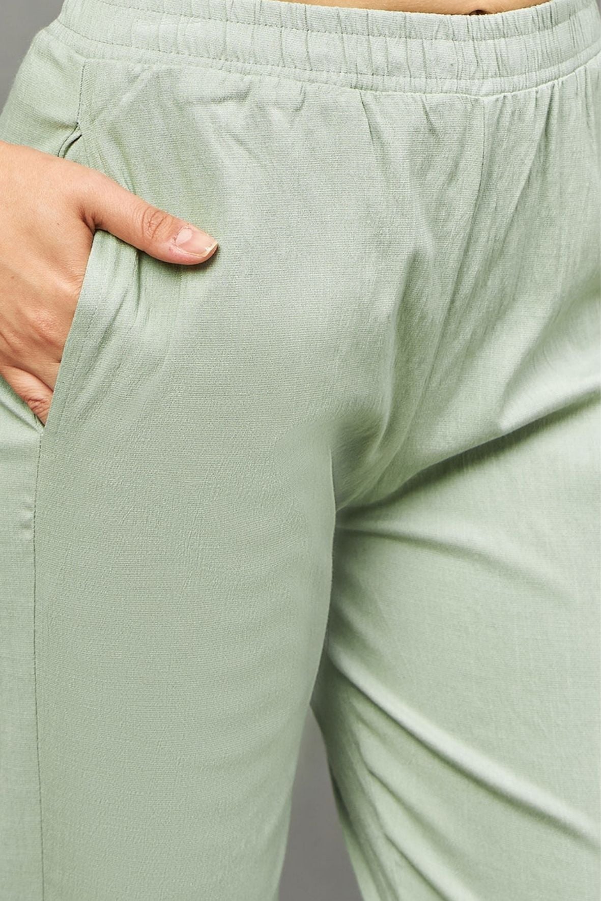 Pista Green Double Lace Pants