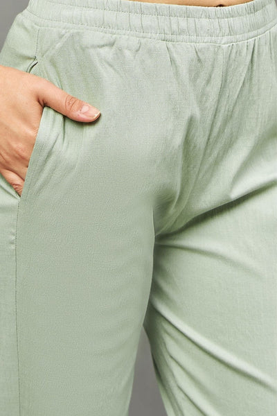Pista Green Double Lace Pants