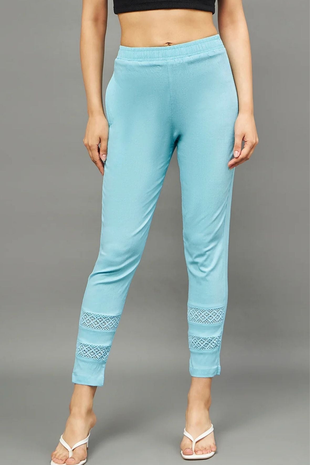 Sky Blue Double Lace Pant