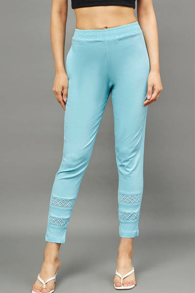 Sky Blue Double Lace Pant