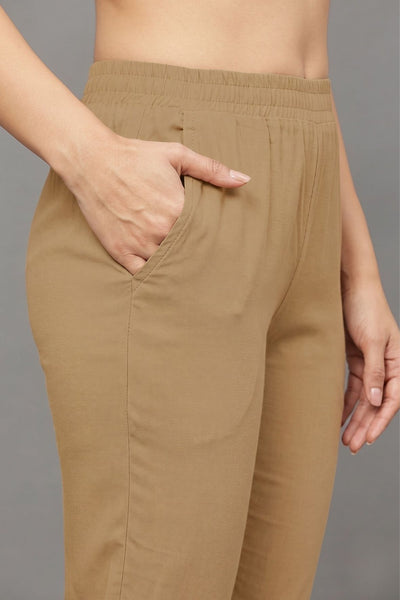 Brown Double Lace Pants