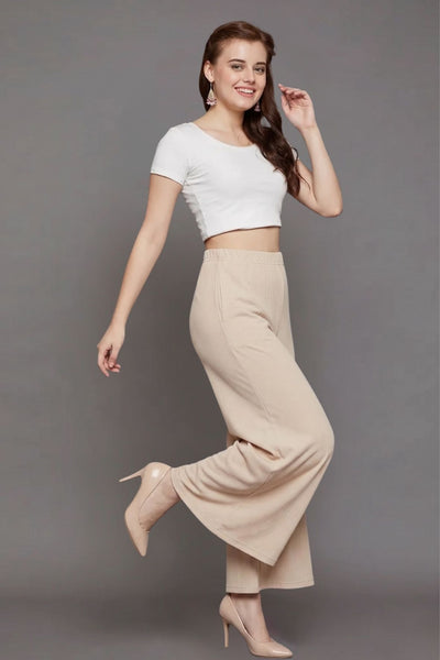 Skin Plain Viscose Palazzo