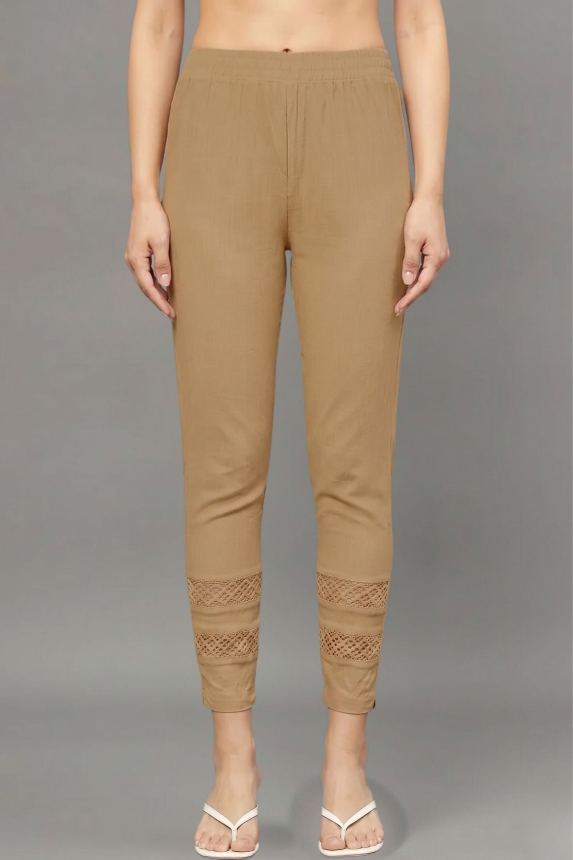 Brown Double Lace Pants